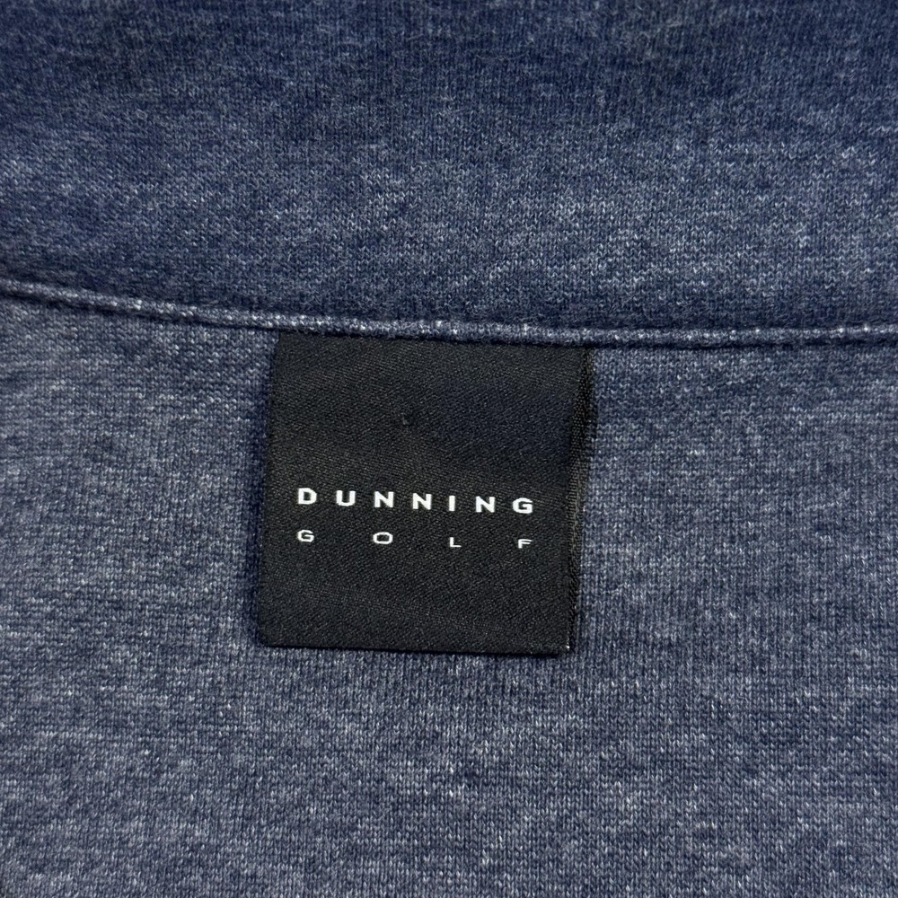 Dunning Sweater Vest Mens Medium Blue 1/4 Zip Mock Neck Golf Pullover Knit - Picture 6 of 11